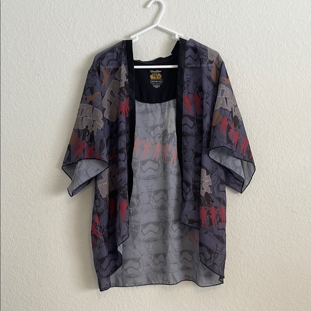 Star Wars Adult Sheer Kimono with Black and Red Accents